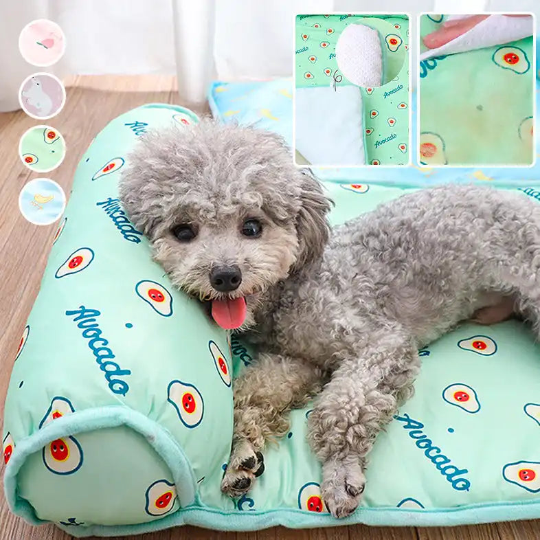 comfortable pet cooling mat for dog