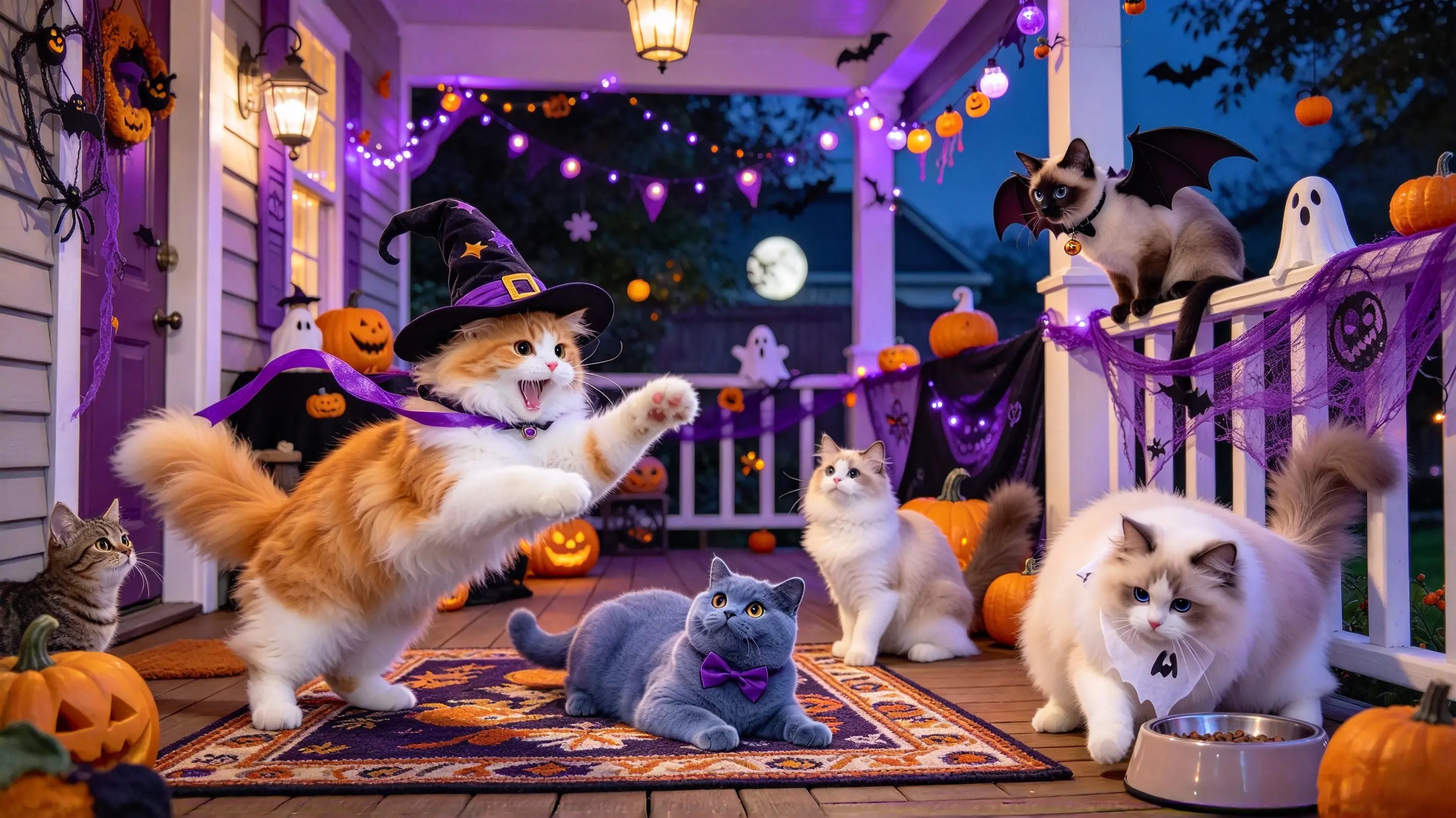 Is Your Cat Scared of Halloween Decorations?