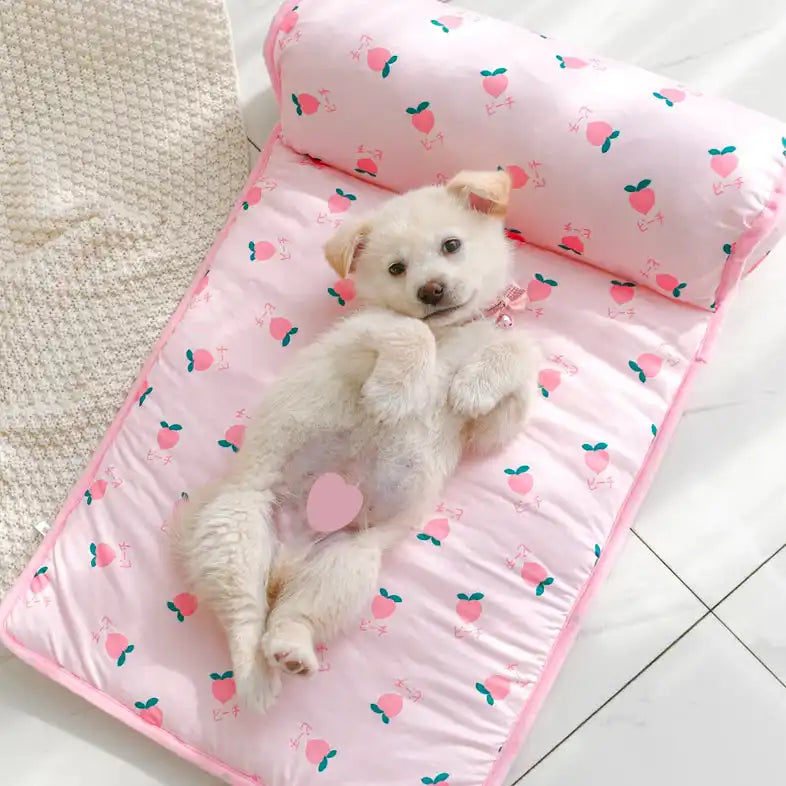 pink pet cooling mat