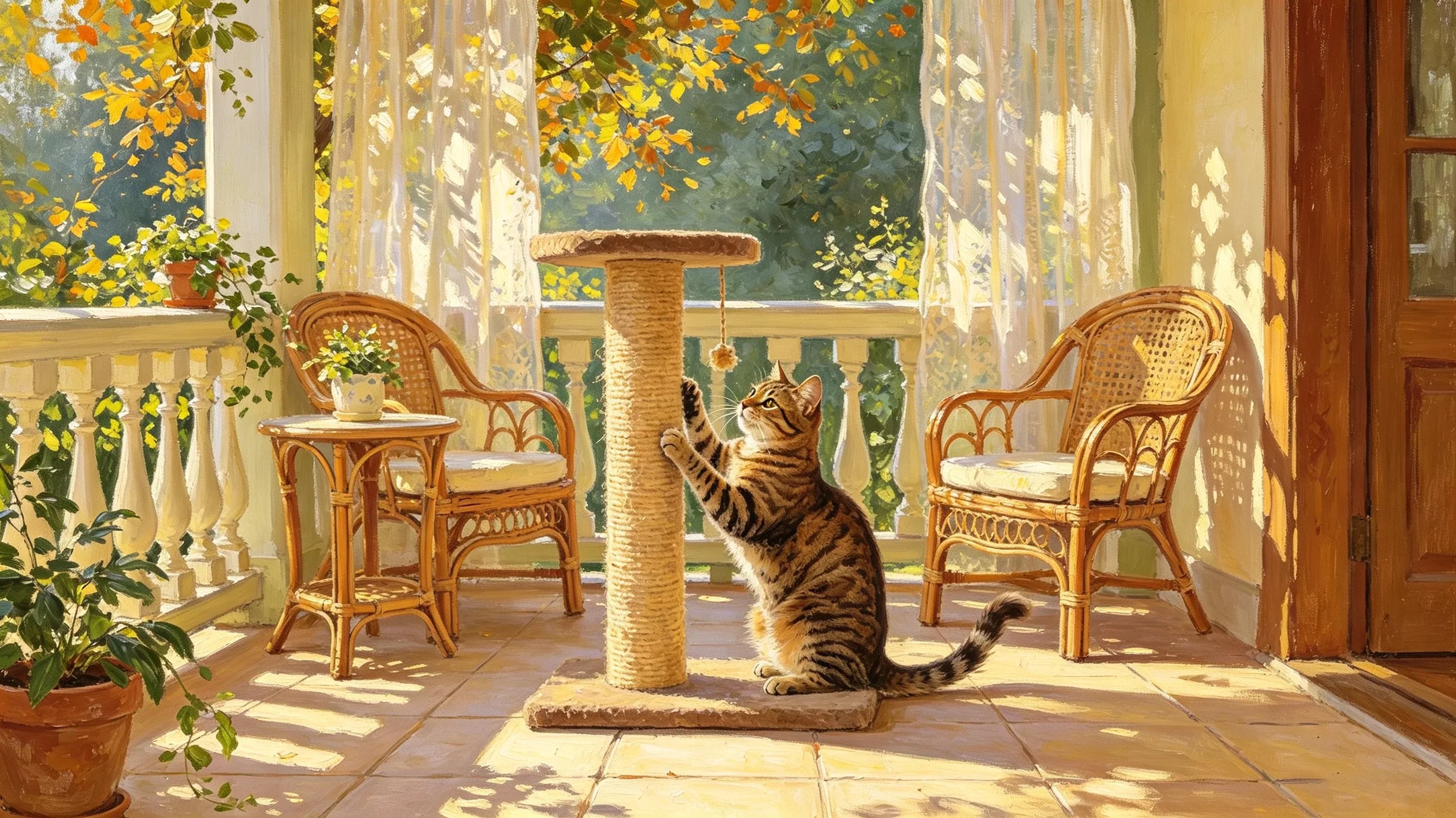 scratch furniture for cats​