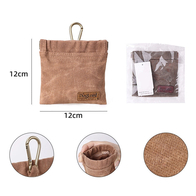 Canvas Dog Treat Bag