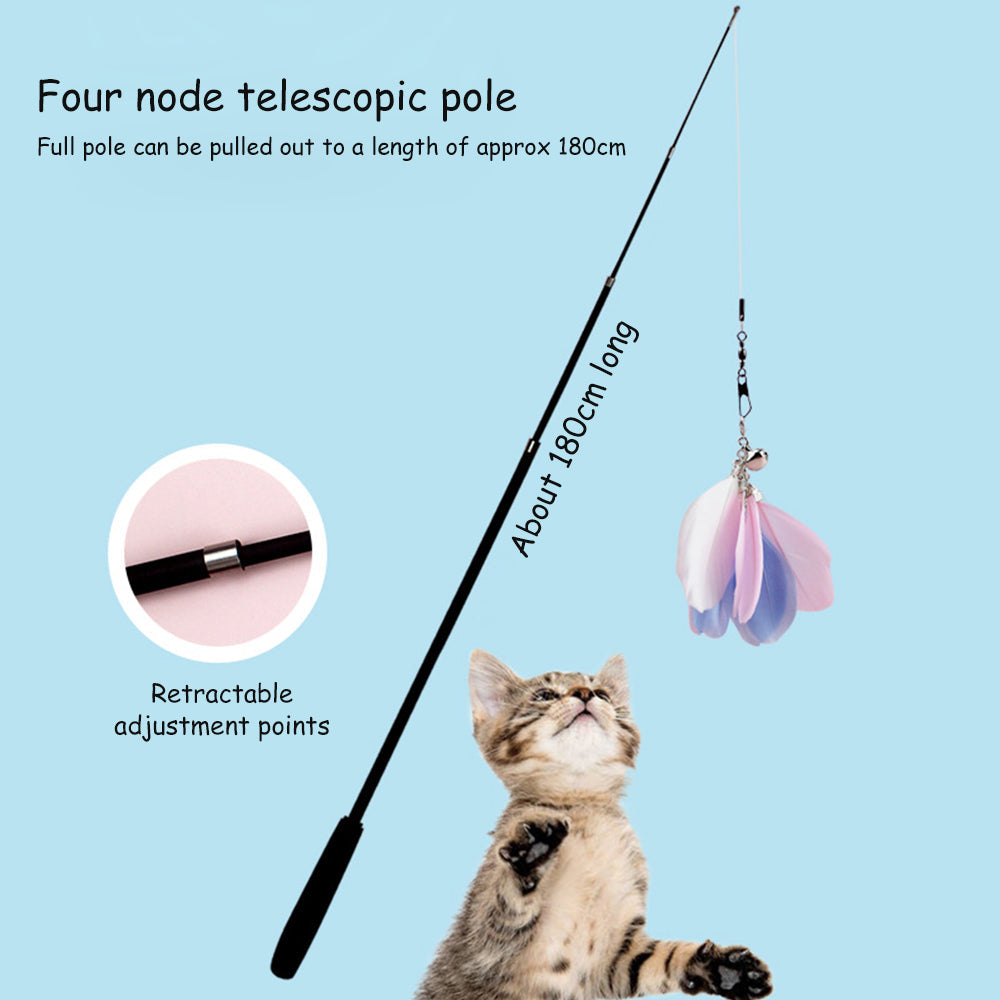 180cm Retractable Cat Teaser petin
