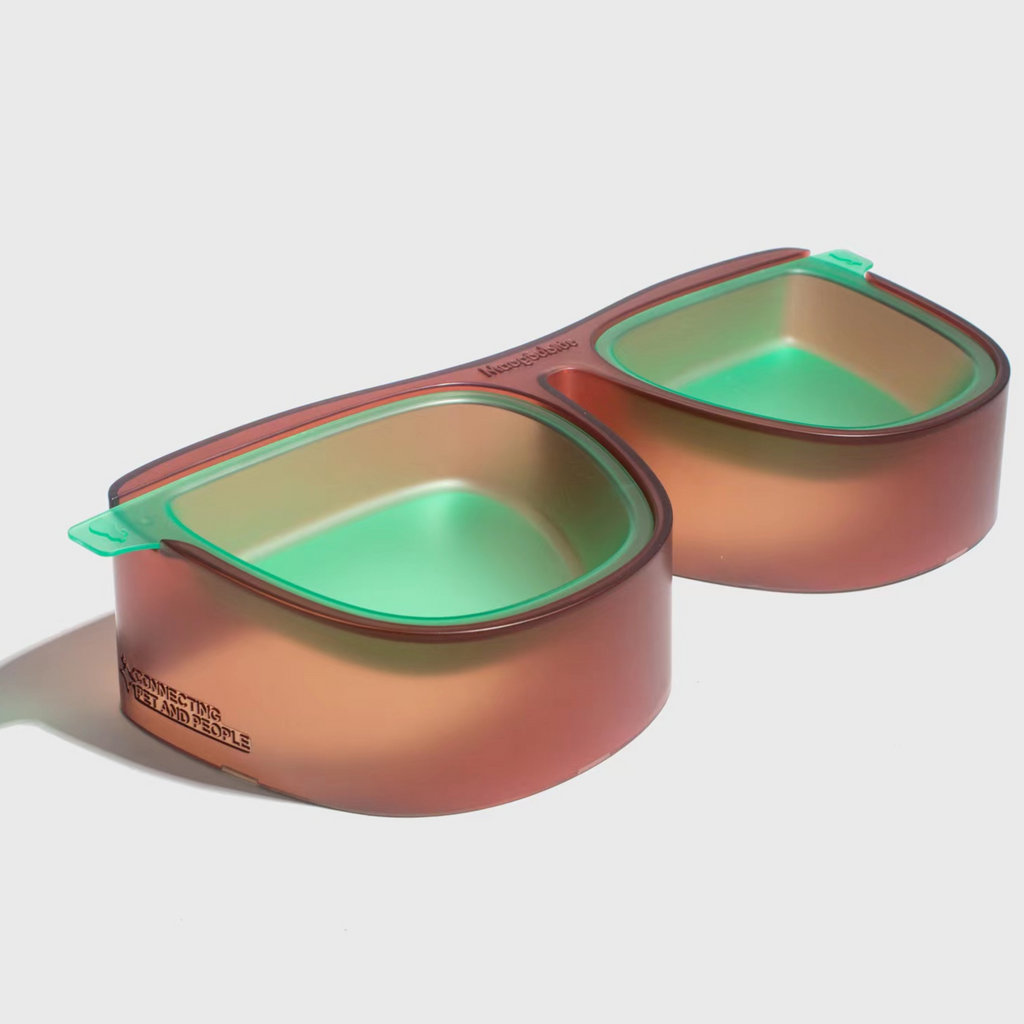 ABS Sunglasses Pet Food Bowl petin