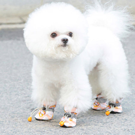 Adjustable Cartoon Graphic Dog Shoes petin