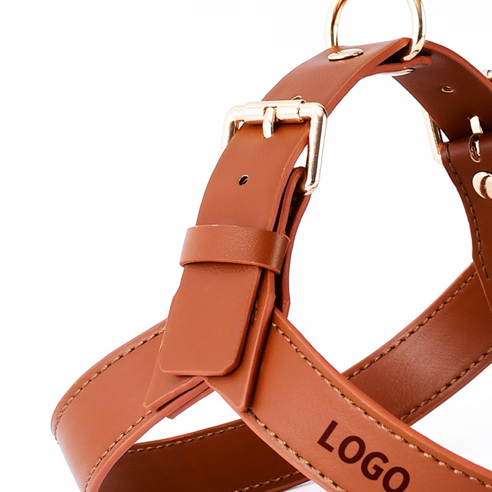 Adjustable and Washable Eco Leather Dog Harnesses petin