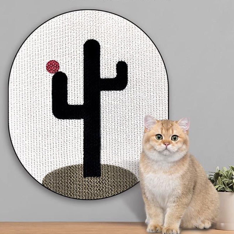 Black and White Cactus Cat Scratching Board petin