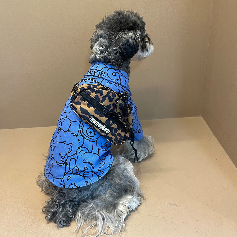 Blue Bear Cute Dog Shirt petin