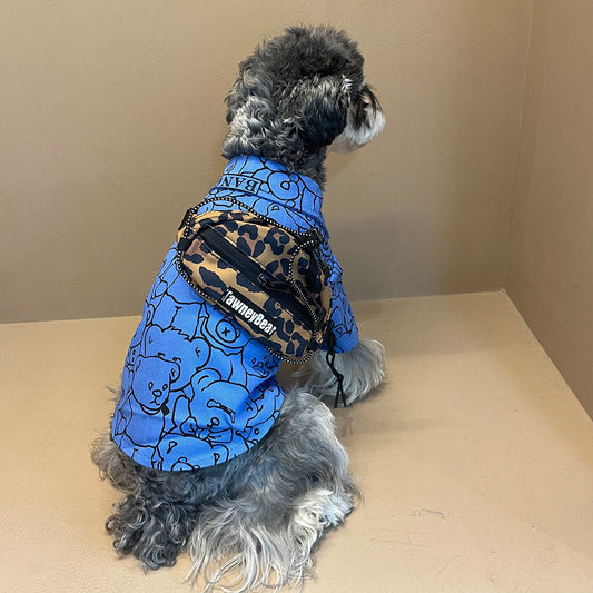 Blue Bear Cute Dog Shirt petin