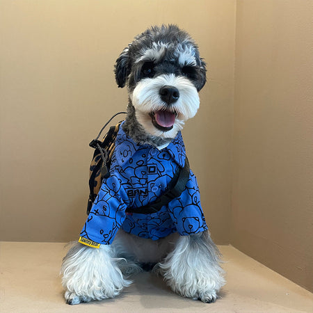 Blue Bear Cute Dog Shirt petin