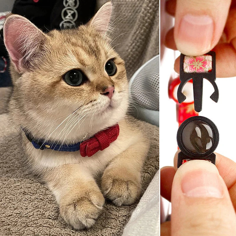 Blue and Red Collision Color Cat Safety Collars 3