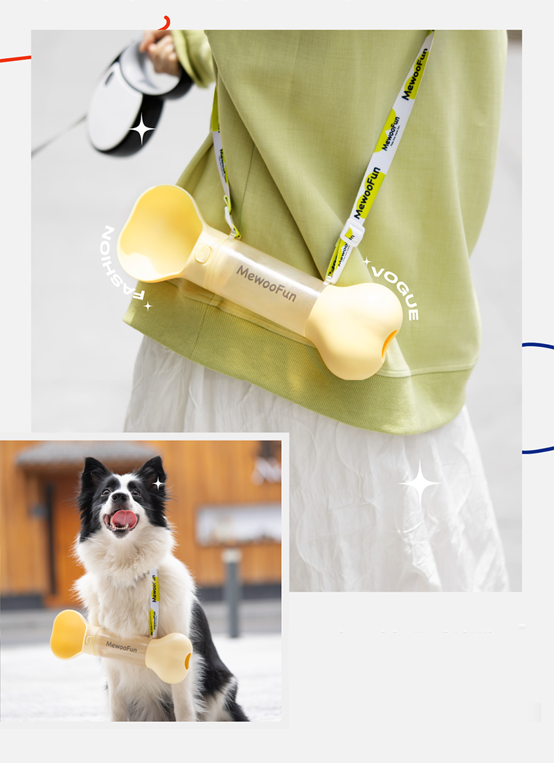 Bone Shape Outdoor Pet Drinking Bottle petin