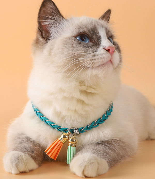 Bright Silk Adjustable Cat Collar petin