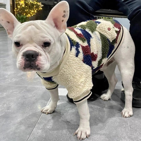 Camouflage Berber Fleece Zip Dog Coat  lovepetin 8