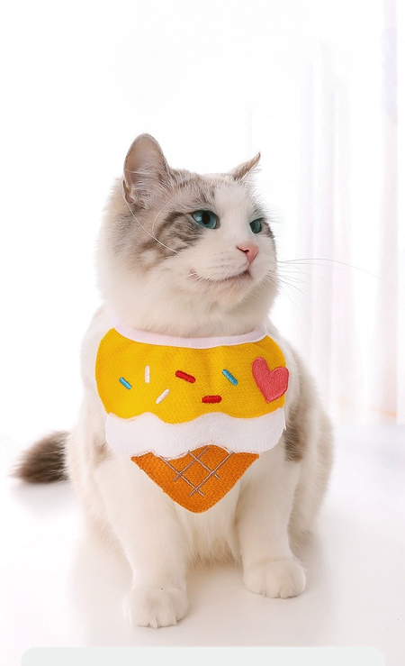 Candy Color Cute Lace Cat Bandana petin