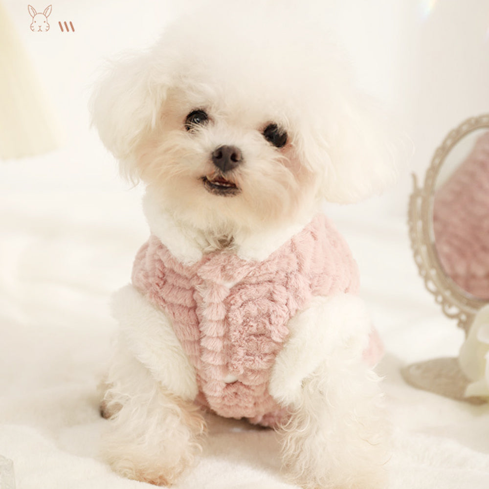 Candy Color Flannel Dog Winter Wear petin