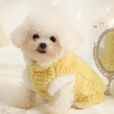 Candy Color Flannel Dog Winter Wear petin