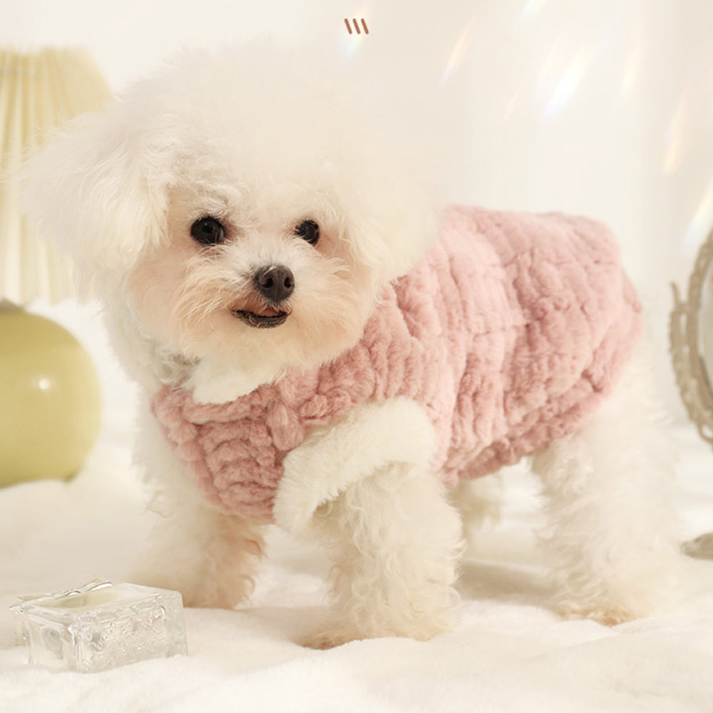 Candy Color Flannel Dog Winter Wear petin