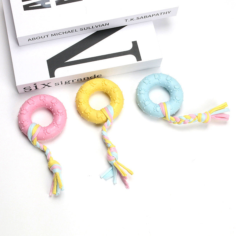 Candy Color TPR Cloth Dog Chew Toys petin