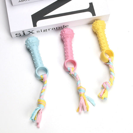 Candy Color TPR Cloth Dog Chew Toys petin