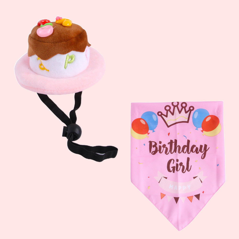 Candy Colored Pet Birthday Dress Up Set petin