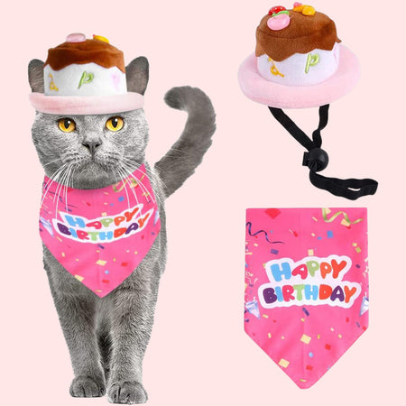 Candy Colored Pet Birthday Dress Up Set petin