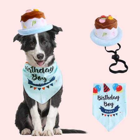 Candy Colored Pet Birthday Dress Up Set petin