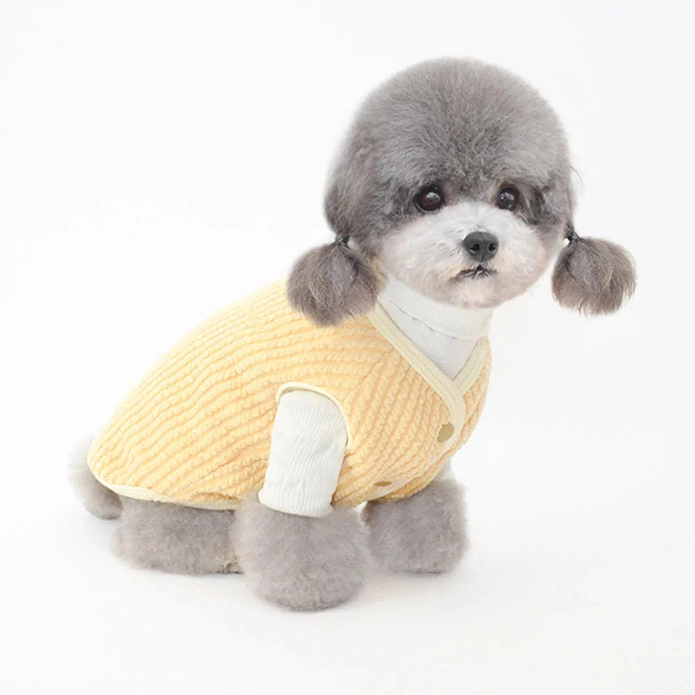 Candy Color Warm Cat Vest 4