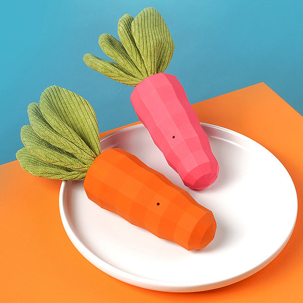 Carrot Rubber Dog Chew Toys