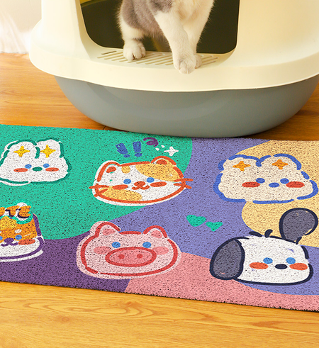 Cartoon Animal Icon Cat Litter Map petin