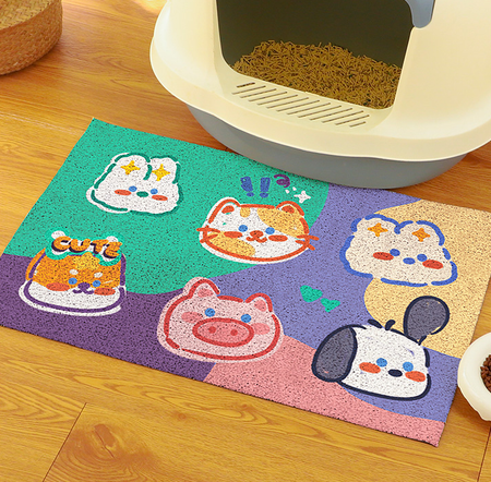 Cartoon Animal Icon Cat Litter Map petin