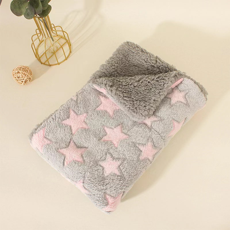 Cartoon Thickened Pet Blanket petin