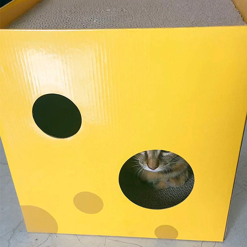 Cheese Box Cat Scratching Board petin