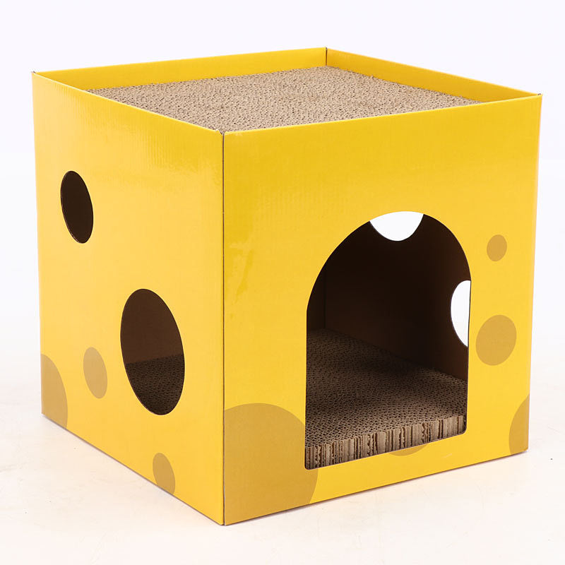 Cheese Box Cat Scratching Board petin