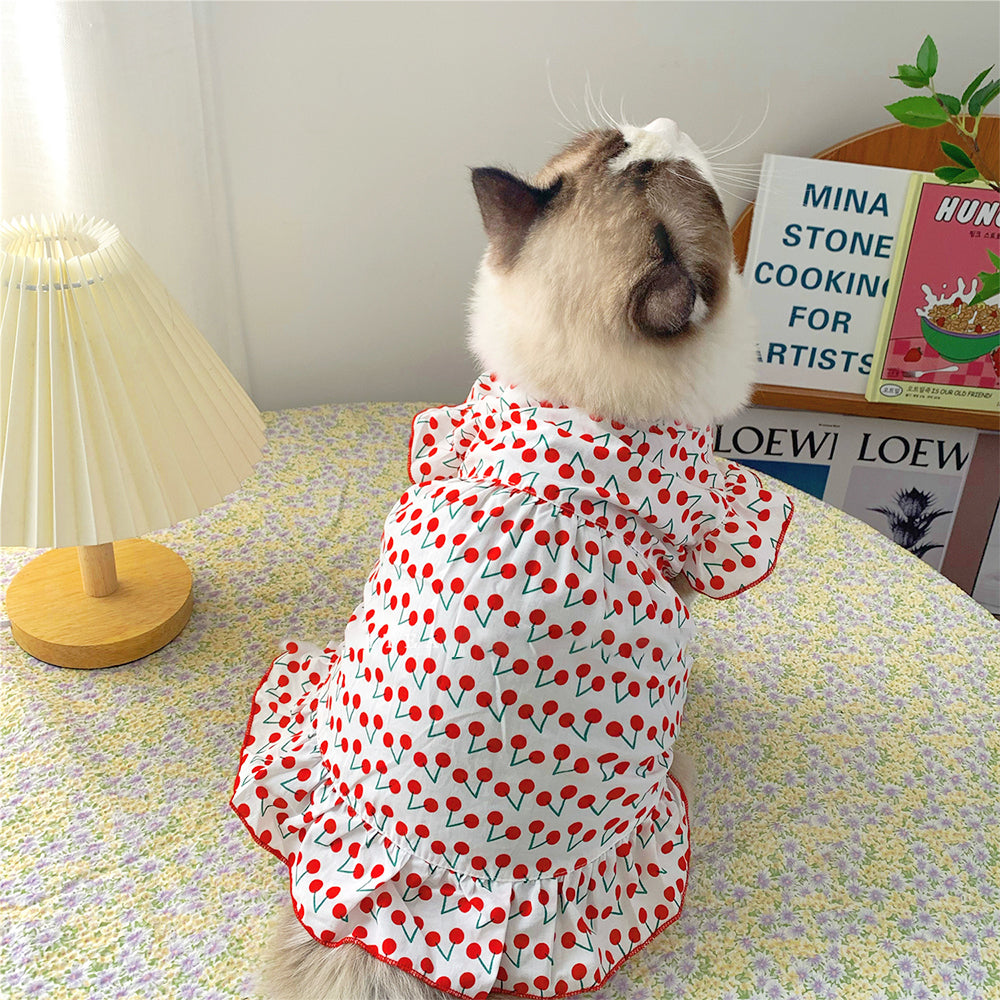 Cherry Lover Lovely Cat Dress petin