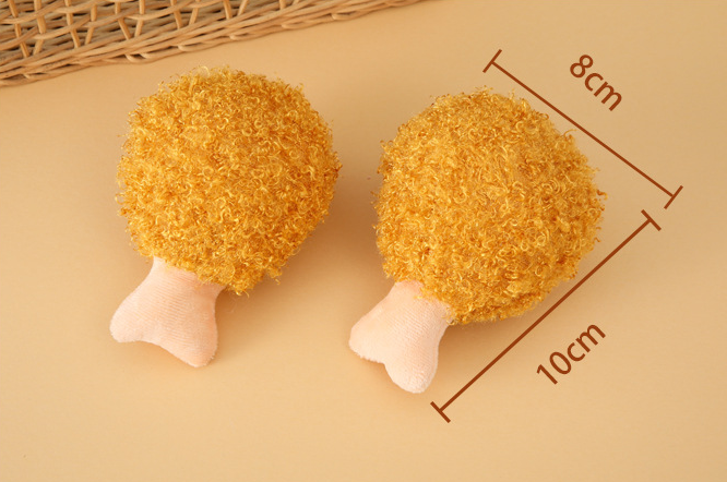 Chicken Leg Plush Sound Toy petin