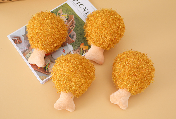 Chicken Leg Plush Sound Toy petin