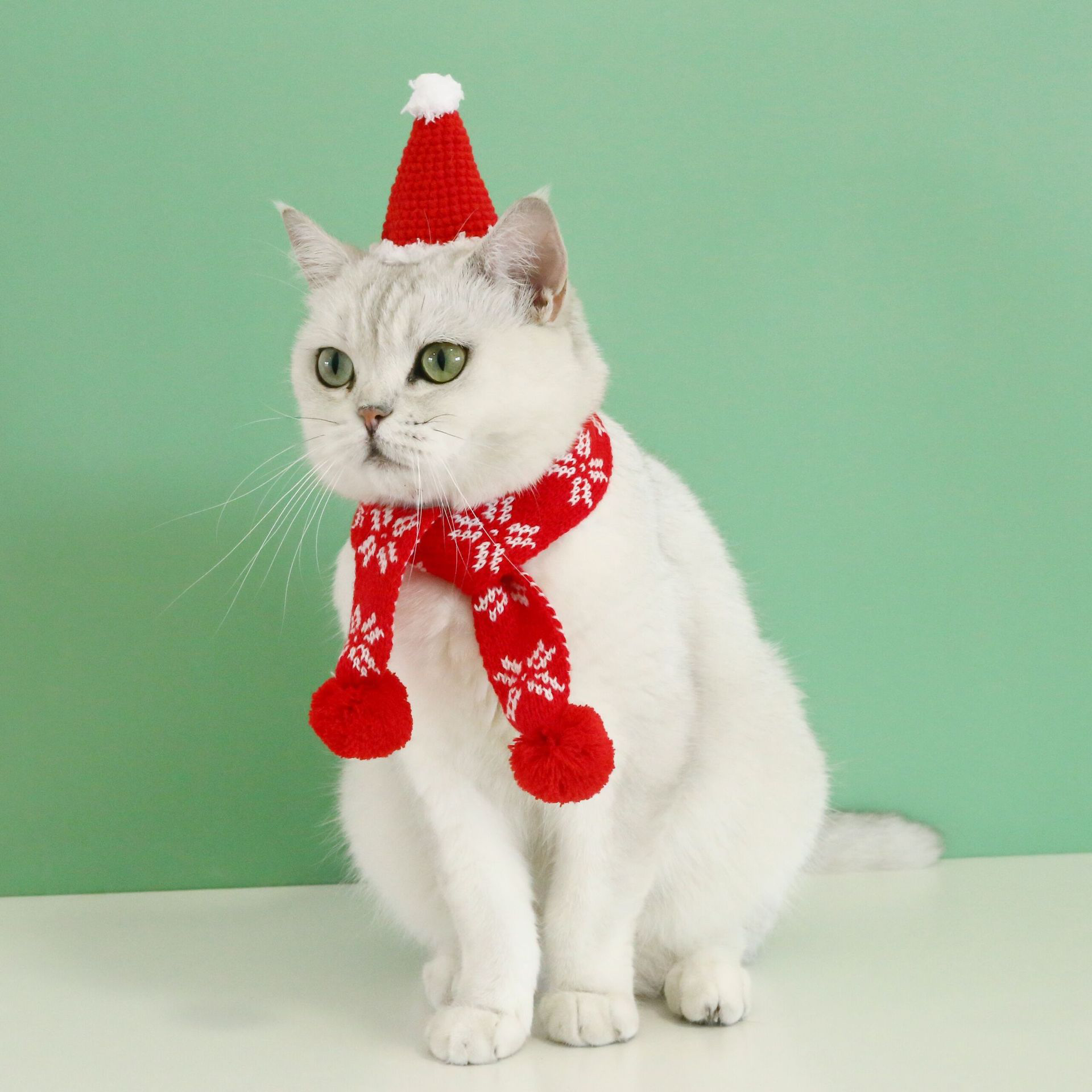 Christmas Lovely Adjustable Cat Scarf petin