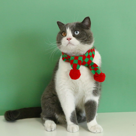 Christmas Lovely Adjustable Cat Scarf petin