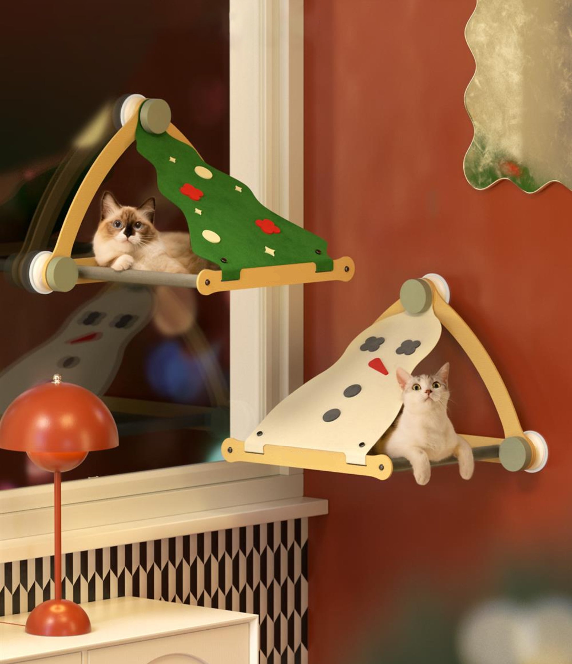 Christmas Cat Hammock lovepetin 1