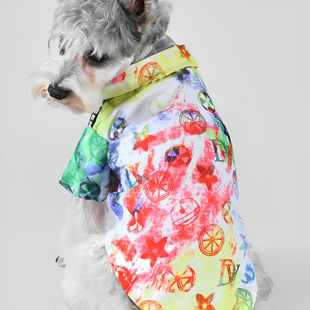 Color Graffiti Fashion Dog Shirt petin