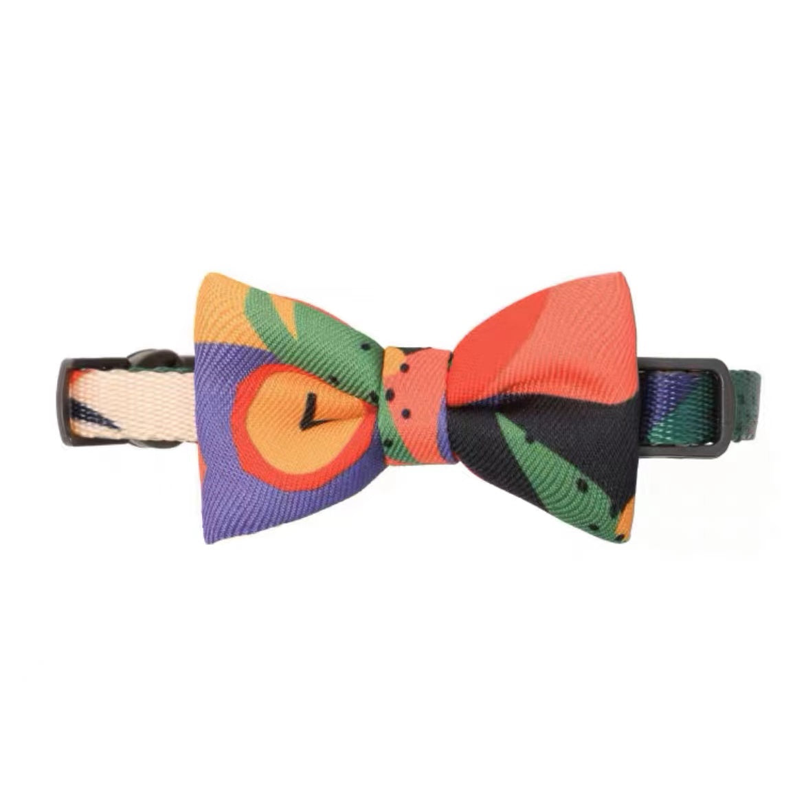 Colorful Abstract Style Cat Bow Tie petin