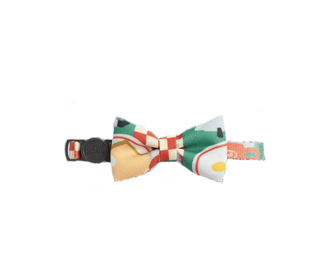 Colorful Abstract Style Cat Bow Tie petin