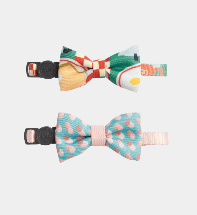 Colorful Abstract Style Cat Bow Tie petin