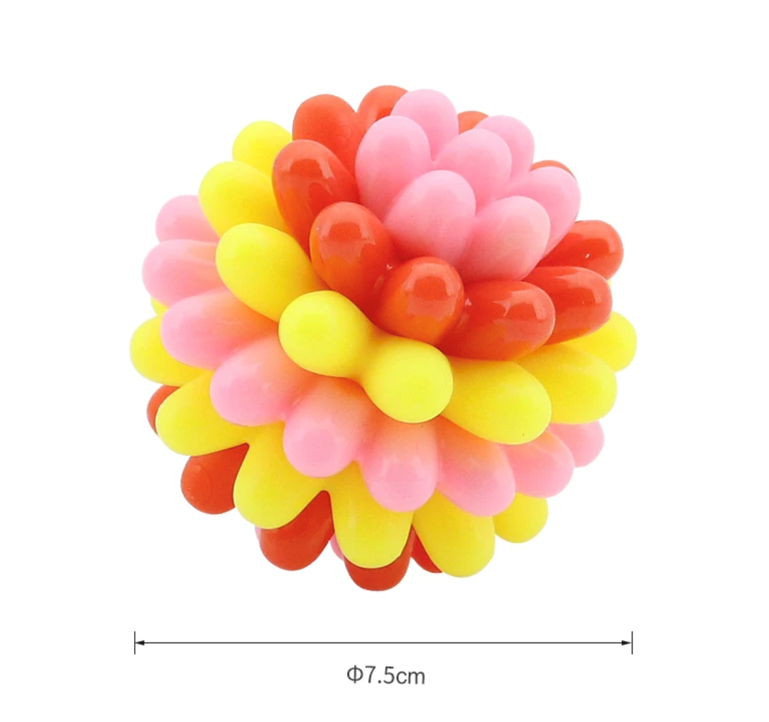 Colorful Elastic Teeth Cleaning Dog Ball Toys petin