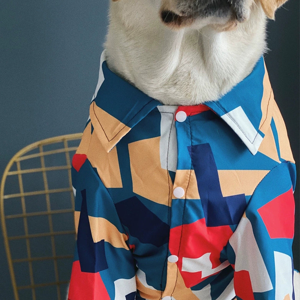Colorful Geometric Fashion Dog Shirt petin