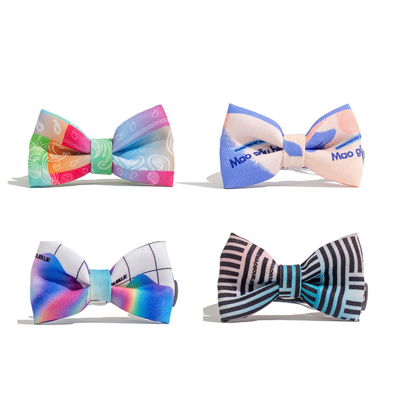 Colorful Trendy Anti-suffocation Cat Bow Tie petin