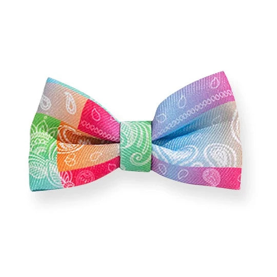Colorful Trendy Anti-Suffocation Cat Print Bow Tie 4