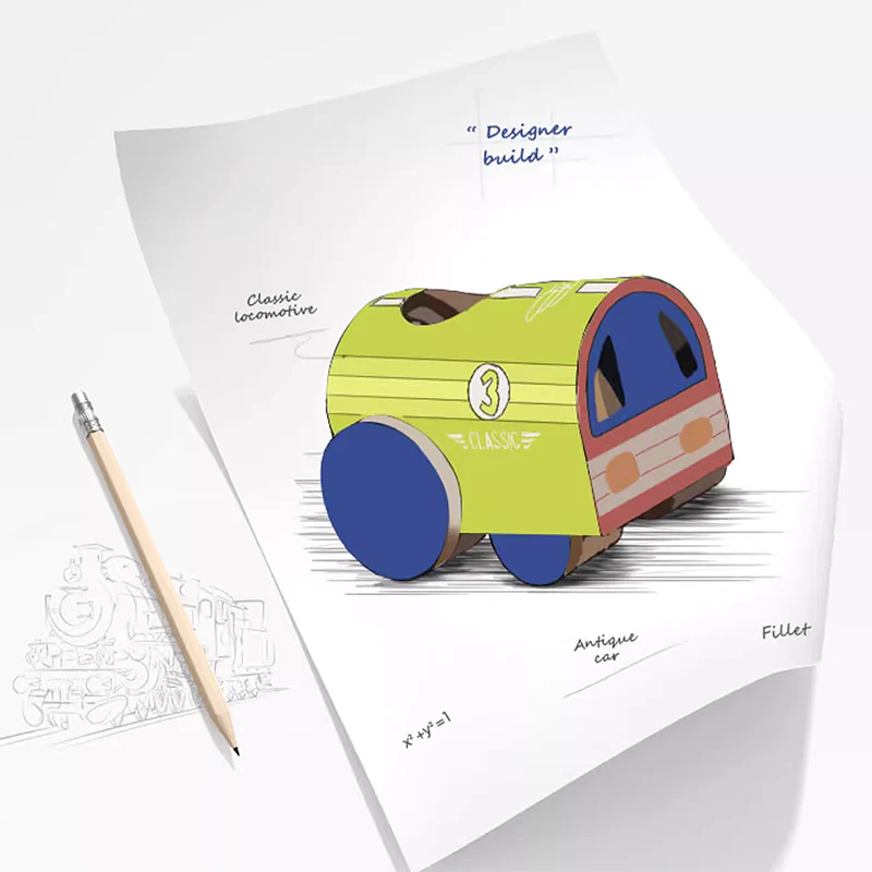 Colorful Vintage Corrugated Cat Scratcher 2