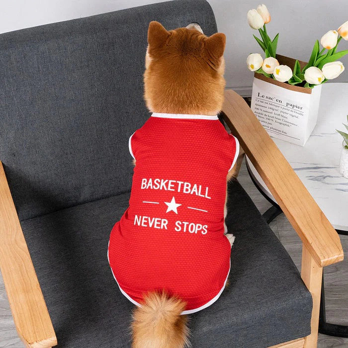 Crazy Basketball Dog T-shirt petin