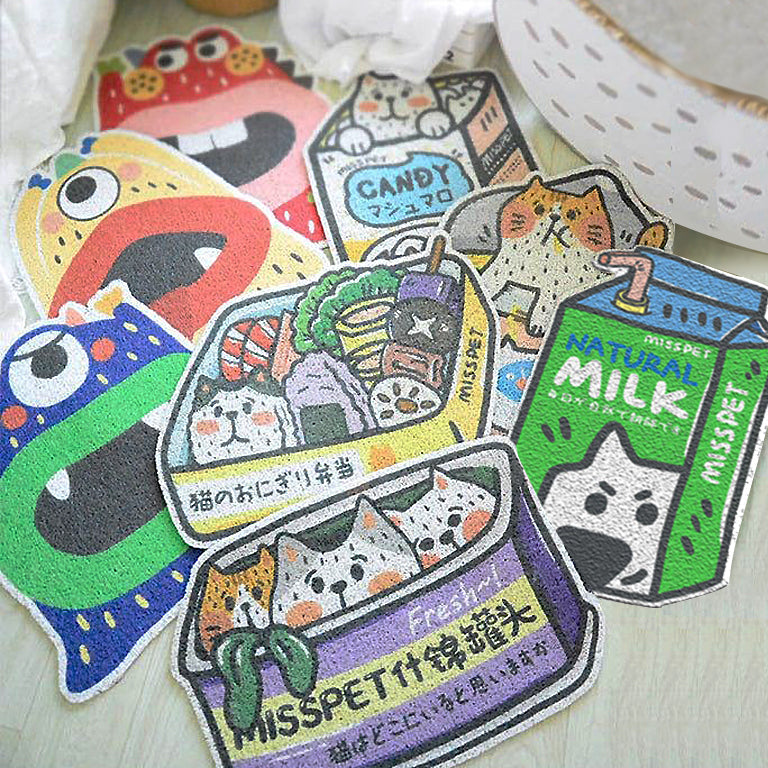 Creative Cartoon Collection Cat Litter Map petin